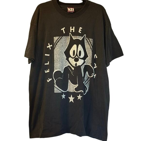 Vintage 90s Felix the Cat with Mice Cartoon Single Stitch Shirt Adult OSFA - Picture 1 of 3